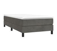 vidaXL Cadre de lit sans Matelas Gris foncé 90x200 cm Velours
