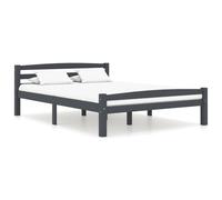 Vidaxl Cadre De Lit Sans Matelas Gris Foncé Pin Massif 120x200 Cm Gris