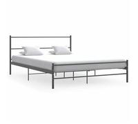 vidaXL Cadre de lit sans matelas gris métal 140x200 cm 286494