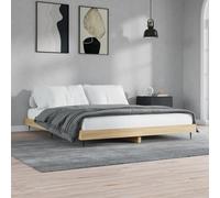 Vidaxl Cadre De Lit Chêne Sonoma 180x200 Cm Bois D'ingénierie Marron