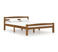 Vidaxl Cadre De Lit Sans Matelas Marron Miel Pin Massif 120x200 Cm Marron