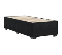 vidaXL Cadre de lit rembourré sans matelas 100x200 cm Velours Noir