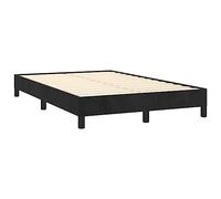 vidaXL Cadre de lit 379504 – Velours noir 120x190 cm, sans matelas