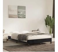 Vidaxl Cadre De Lit Sans Matelas Noir 120x190 Cm Velours Noir