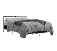 vidaXL Cadre de lit sans matelas noir 140x190 cm