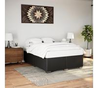 vidaXL Cadre de lit sans Matelas Noir 140x190 cm Similicuir