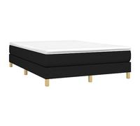 Vidaxl Cadre De Lit Noir 140x190 Cm Tissu Noir