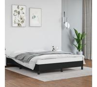 Vidaxl Cadre De Lit Sans Matelas Noir 140x200 Cm Similicuir Noir