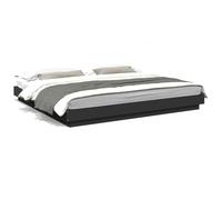 Vidaxl Cadre De Lit Sans Matelas Noir 200x200 Cm Marron