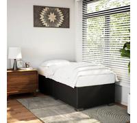 vidaXL Cadre de lit sans Matelas Noir 90x190 cm Similicuir