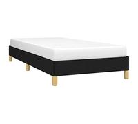 vidaXL Cadre de lit sans Matelas Noir 90x190 cm Tissu