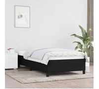 vidaXL Cadre de lit sans matelas noir 90x200 cm tissu 347036