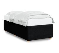 Vidaxl Cadre De Lit Sans Matelas Noir Simple Tissu Noir