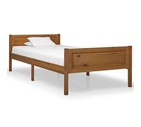 vidaXL Cadre de lit sans Matelas pin Massif Marron Miel 90x200 cm