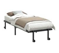 Vidaxl Cadre De Lit Sans Matelas Pliable Noir 80x200 Cm Acier Noir