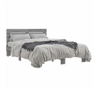 Vidaxl Cadre De Lit Sans Matelas Sonoma Gris 140x190 Cm Multicolore