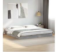 vidaXL Cadre de lit Sonoma 180x200 cm en bois d'ingénierie Gris