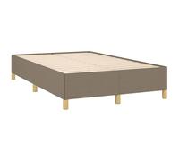 vidaXL Cadre de lit rembourré avec sommier à lattes – Lit double moderne 120x190 cm taupe