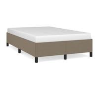 vidaXL Cadre de lit sans matelas taupe 120x190 cm tissu