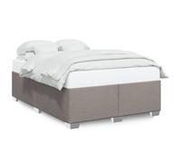 Vidaxl Cadre De Lit Sans Matelas Taupe 140x200 Cm Tissu Gris