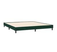 vidaXL Cadre de lit sans Matelas Vert foncé 200x210 cm Velours