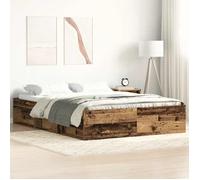 vidaXL Cadre de lit sans matelas vieux bois 160x200 cm bois ingénierie 3328852