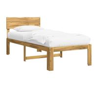 vidaXL Cadre de lit Simple avec tête de lit Rostock Blanc 100 x 200 cm