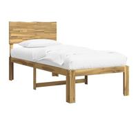 vidaXL Cadre de lit Simple avec tête de lit Rostock Blanc 90 x 190 cm