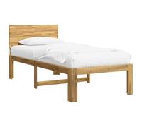 vidaXL Cadre de lit Simple avec tête de lit Rostock Blanc 90 x 190 cm