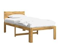 vidaXL Cadre de lit Simple avec tête de lit Rostock Blanc 90 x 200 cm
