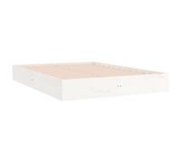 vidaXL Cadre de lit Blanc Bois massif 180x200 cm Super King 820028