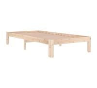 vidaXL Cadre de lit 810330 Bois massif 90 x 190 cm Sommier à lattes Simple