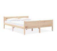Vidaxl Cadre De Lit Sans Matelas Bois Massif De Pin 140x200 Cm Marron