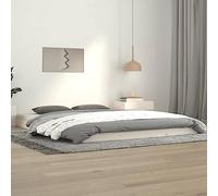 Cadre de Lit, Sommier à Lattes, Lit Double et Adulte, Cadre à Lattes Chambre à Coucher Maison, Moderne, Blanc 140X190 cm Bois de Pin Massif