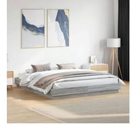 vidaXL Cadre de lit sans matelas sonoma gris 180x200 cm