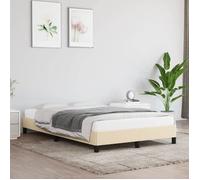 vidaXL Cadre de Lit Sommier à Lattes Lit Rembourré Cadre à Lattes Lit Double Adulte Meuble de Chambre à Coucher Intérieur 346709