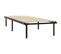 Vidaxl Cadre De Lit Noir Métal 100x200 Cm Noir