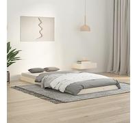 823460 vidaXL Cadre de lit Blanc 90x200 cm Bois de pin massif