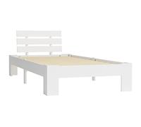 vidaXL Cadre de lit Blanc Bois de pin massif 90 x 200 cm