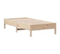 Cadre de Lit, Sommier à Lattes sur Pieds, Lit Simple d'Intérieur, Lit Adulte, Meuble de Chambre à Coucher, Moderne, 90x190 cm Bois de Pin Massif