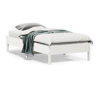 vidaXL Cadre de Lit, Sommier à Lattes sur Pieds, Lit Simple d'Intérieur, Lit Adulte, Meuble de Chambre à Coucher, Moderne, 842727