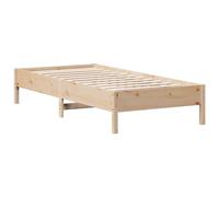 Vidaxl Cadre De Lit Sans Matelas 90x200 Cm Bois De Pin Massif Marron