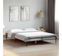 Vidaxl Cadre De Lit Sans Matelas Sonoma Gris 120x200 Cm Multicolore