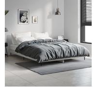 vidaXL Cadre de lit sonoma gris 140x190 cm bois d'ingénierie 832283