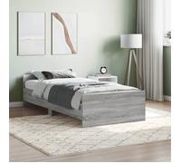 vidaXL Cadre de lit sonoma gris 90x190 cm bois d'ingénierie 835944