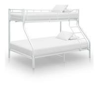 vidaXL Cadre de lit superposé 140x200/90x200 cm Blanc sans matelas 287903