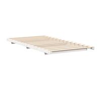 vidaXL Cadre de lit surélevé Blanc 100 x 210 cm Bois massif en pin