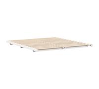 vidaXL Cadre de lit surélevé Blanc 180 x 220 cm Bois massif en pin