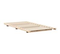 vidaXL Cadre de lit surélevé Marron 100 x 210 cm Bois massif en pin