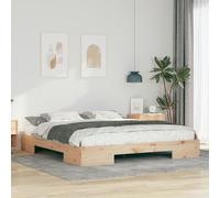 vidaXL Cadre de lit surélevé Marron 180 x 200 cm Bois massif en pin
